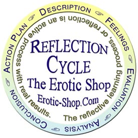 The reflective learning process, or reflection is an active process with real results in terms of changing your understanding of a situation and highlighting the knowledge and skills you are going to need in order to evolve out of and find a suitable solution.